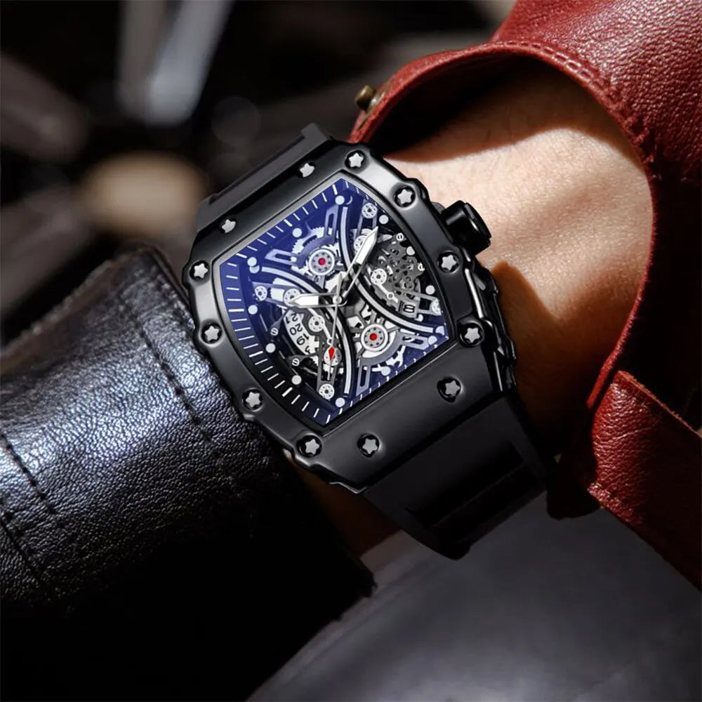 Skeletonized Sophisticated Sports Watch